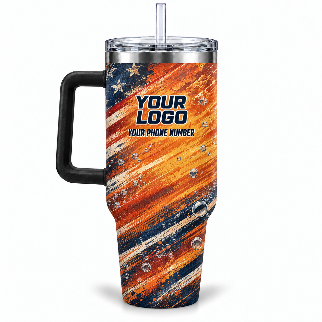 WCN006 personalized tumbler 40oz back product mockup