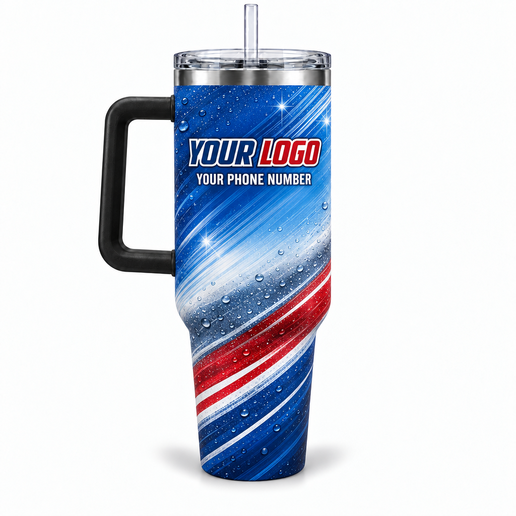WCN012 personalized tumbler 40oz back product mockup