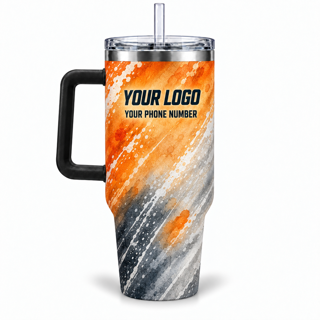 WCN013 personalized tumbler 40oz back product mockup