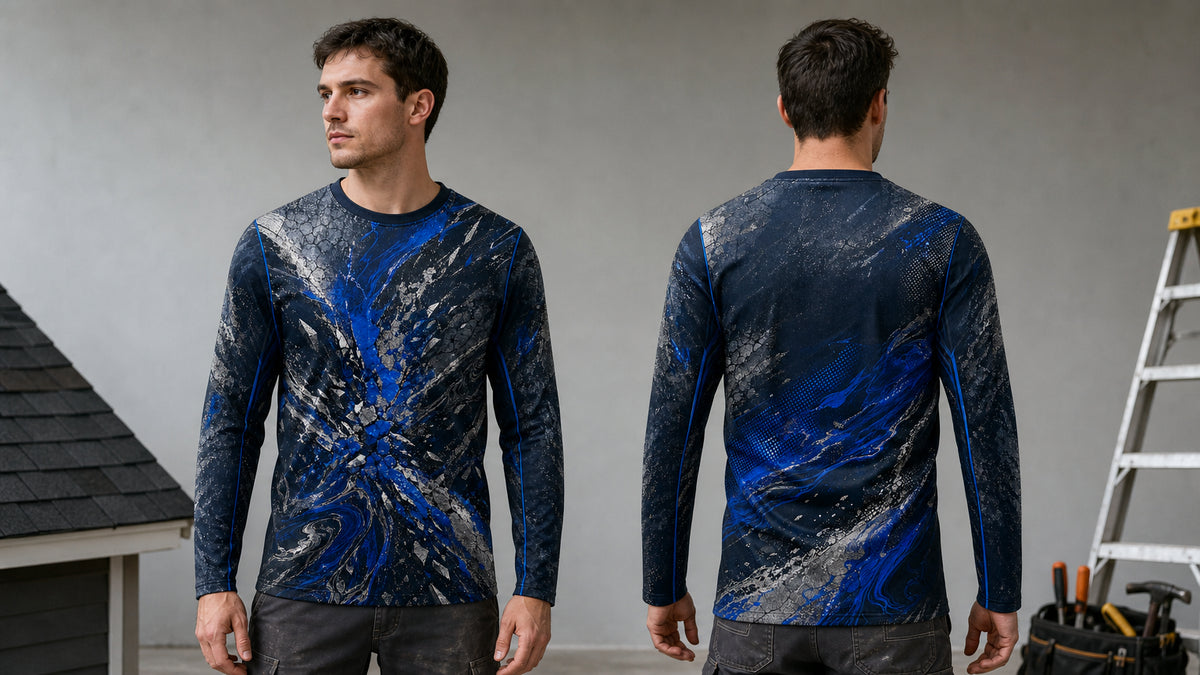 Custom Roofing Shirts vs Generic Crew Apparel
