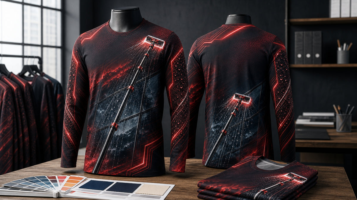 Fall Window Cleaning Shirt Ideas for Layered Teams
