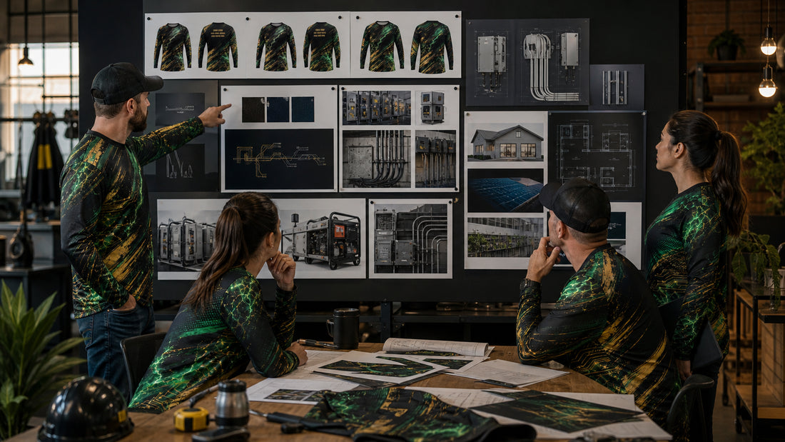 15 Electrician Shirt Ideas for a Professional Crew Brand