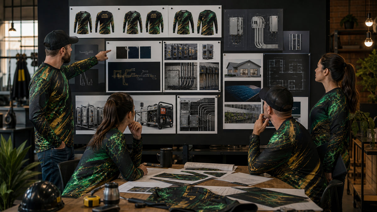 15 Electrician Shirt Ideas for a Professional Crew Brand