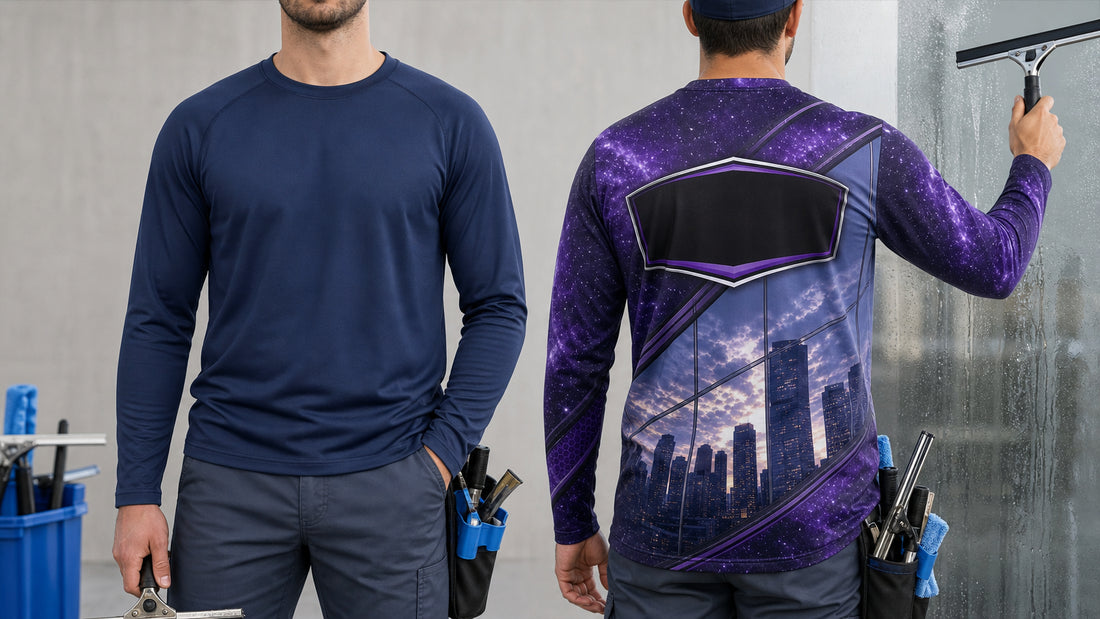 Custom Window Cleaning Shirts vs Generic Workwear