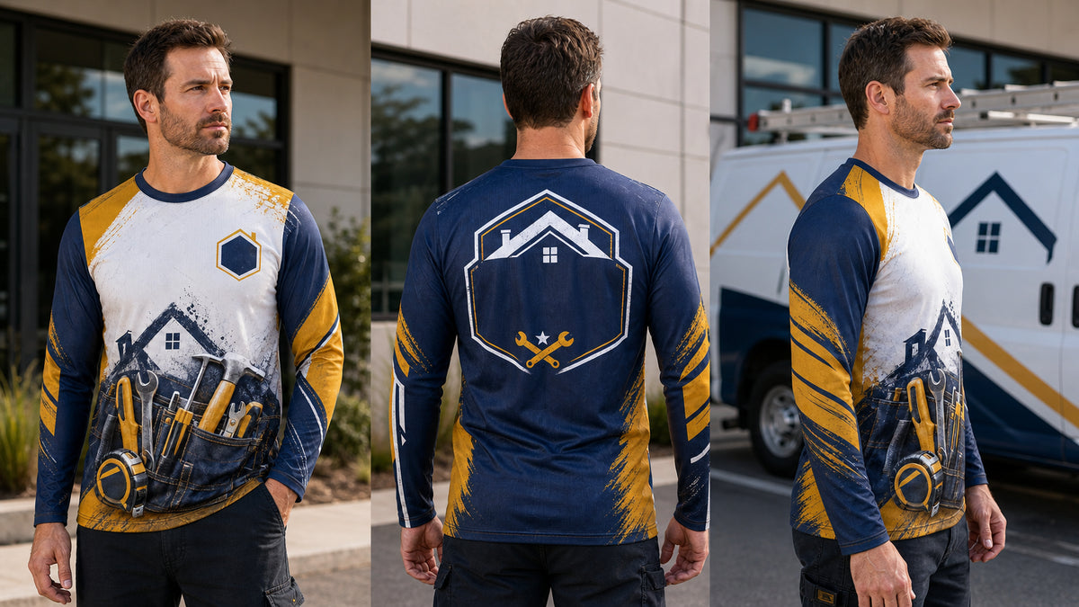 Handyman Shirt Logo Placement Guide