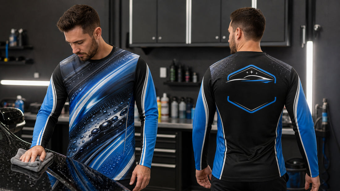 Bold vs Clean Auto Detailing Shirt Designs