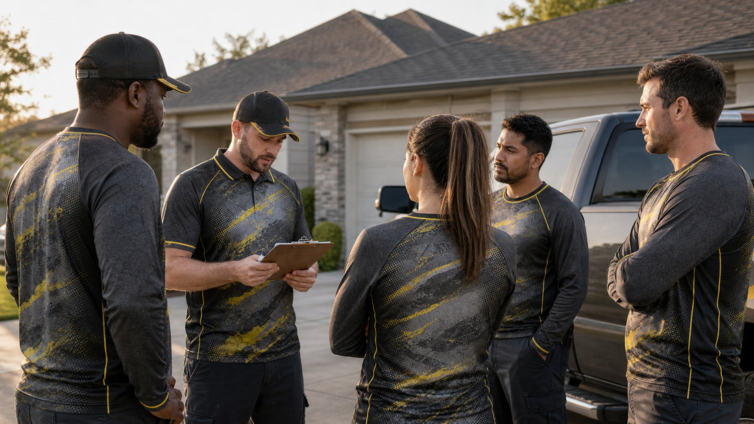 How to Choose Roofing Crew Shirts for Mixed Roles