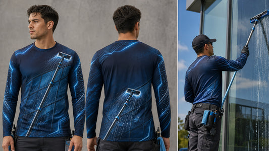 Bold vs Minimal Window Cleaning Shirts