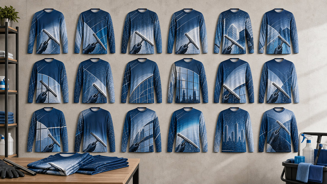 15 Window Cleaning Shirt Design Ideas for a Polished Crew