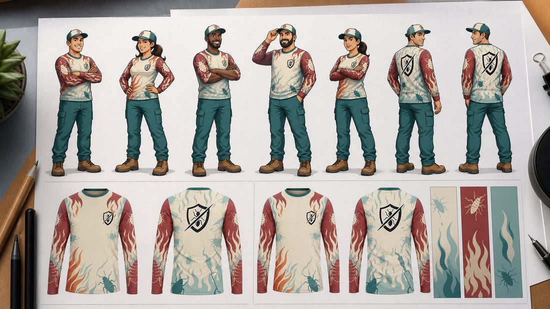 Pest Control Mascot Shirt Ideas Without the Cartoon Clutter
