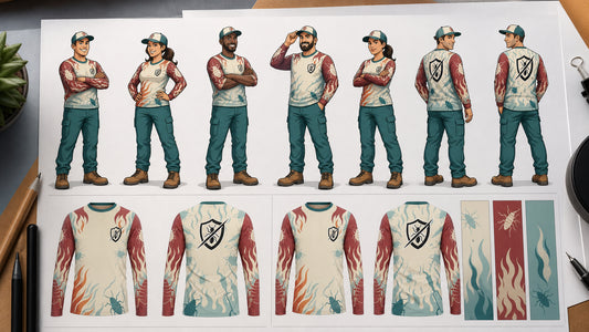 Pest Control Mascot Shirt Ideas Without the Cartoon Clutter
