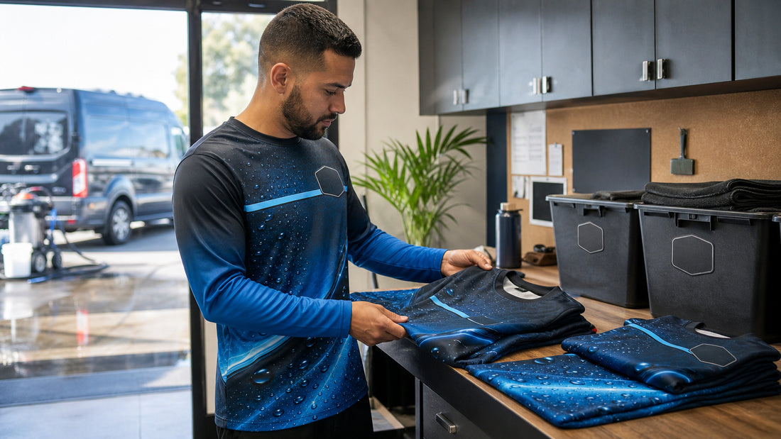 A Practical Care Routine for Branded Auto Detailing Shirts