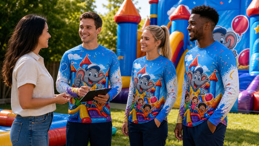 Bounce House Rental Crew Shirts: Visual Ideas for a Clear Team Identity
