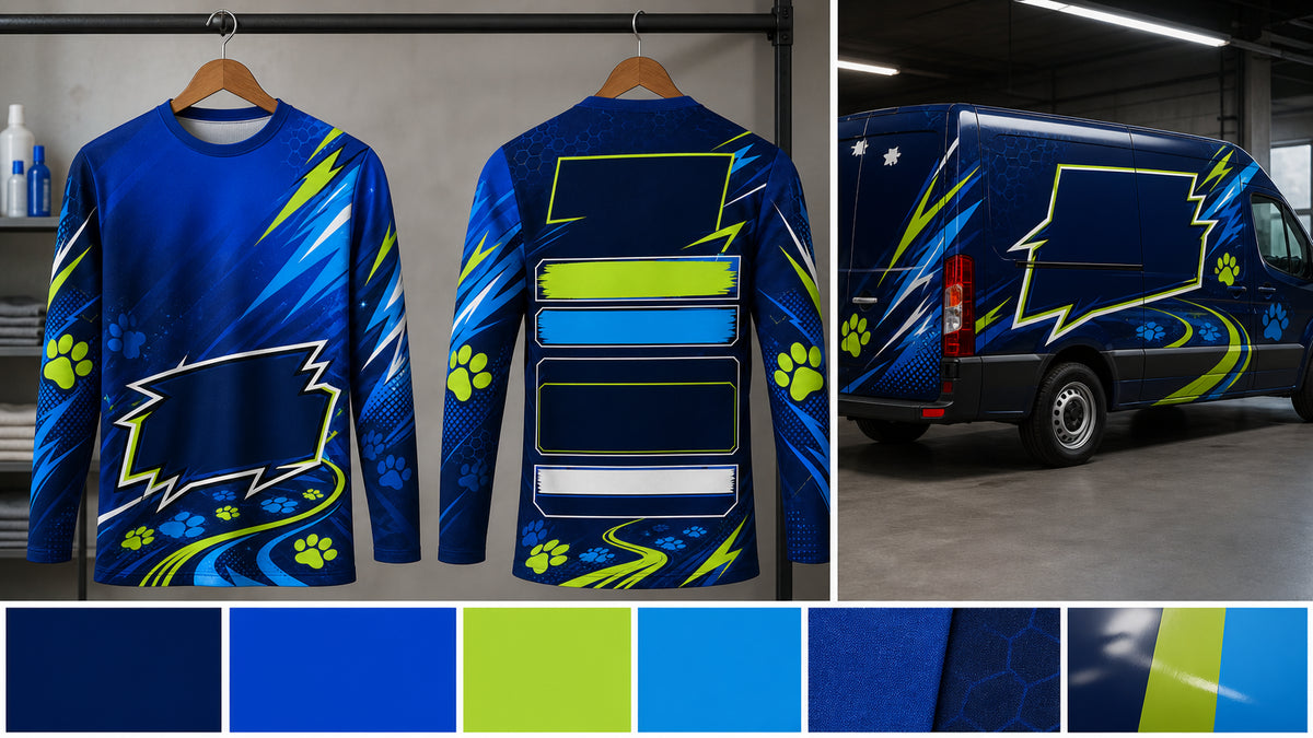 Mobile Grooming Shirt Color Ideas for Van Brands