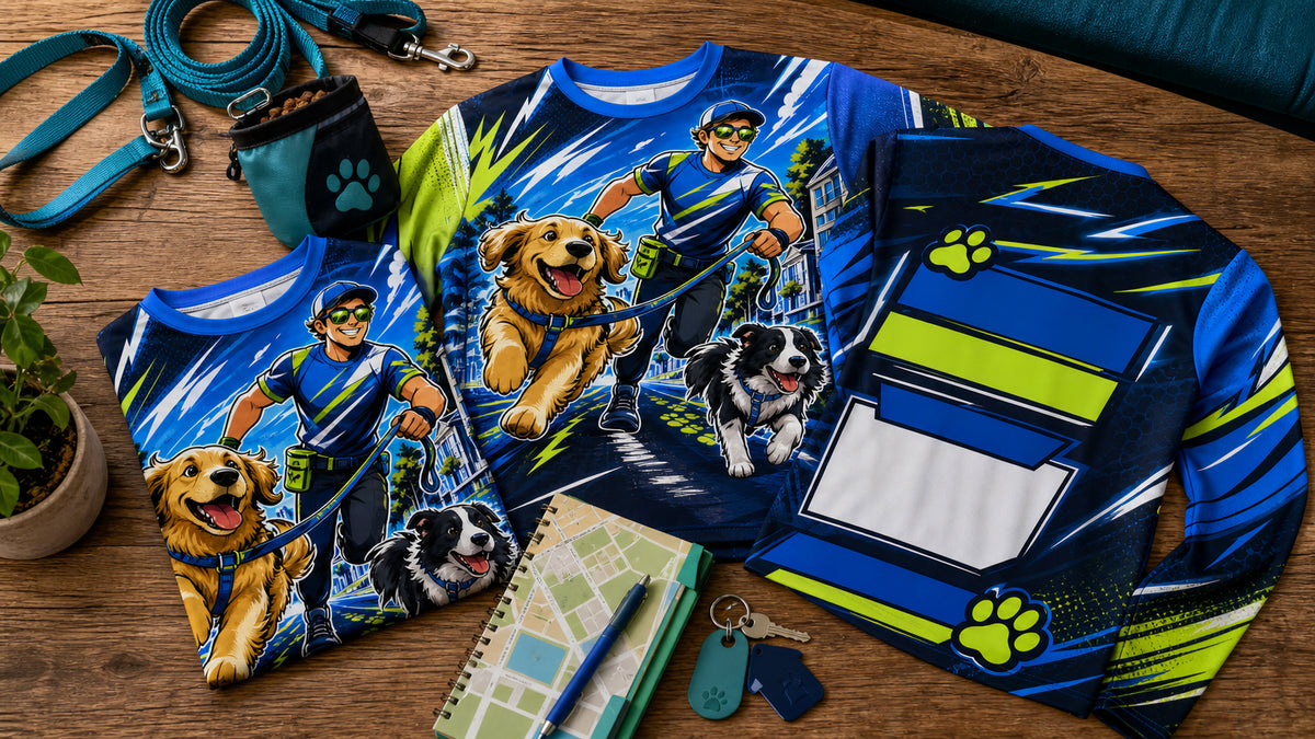 Dog Walking Shirt Design Ideas Built Around the Route