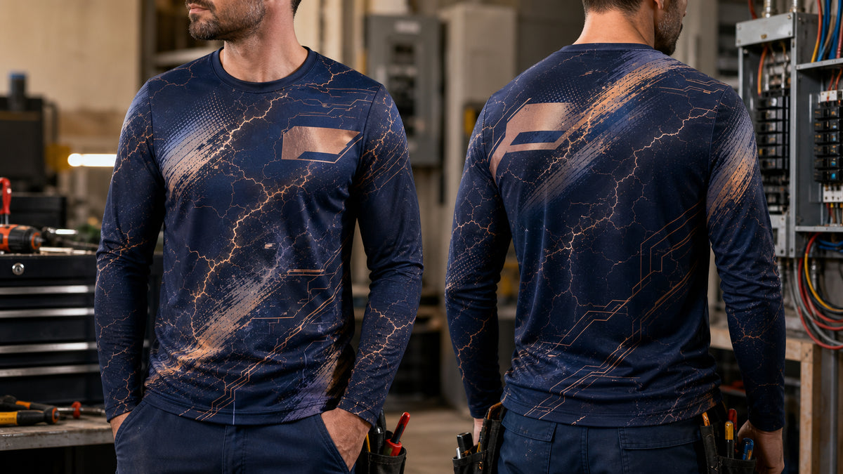 Bold vs Minimal Electrician Shirts: Choose Brand Intensity