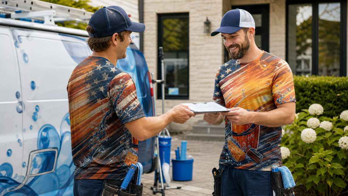 Window Cleaning Polo vs T-Shirt for Customer-Facing Work