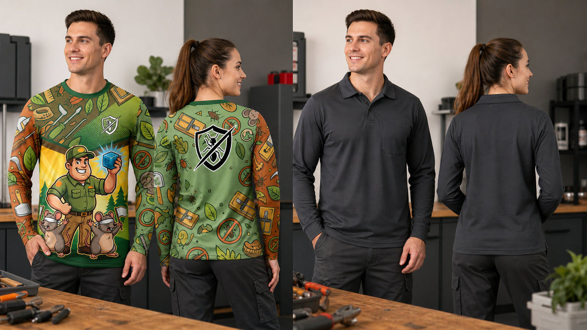 Custom Pest Control Shirts vs Generic Workwear