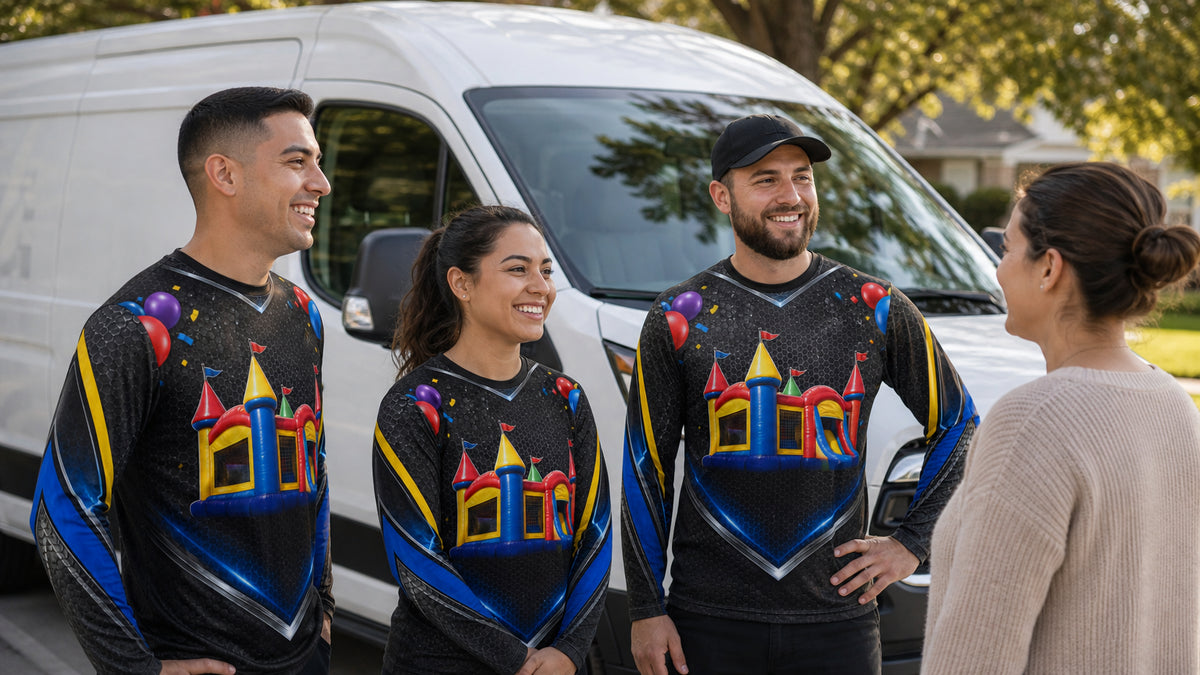 Party Rental Delivery Crew Shirts: Plan Customer Recognition