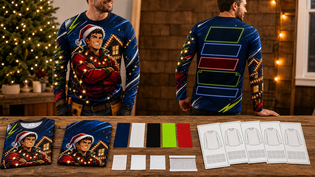 Fabric Questions to Ask Before Ordering Holiday Lighting Installation Work Shirts