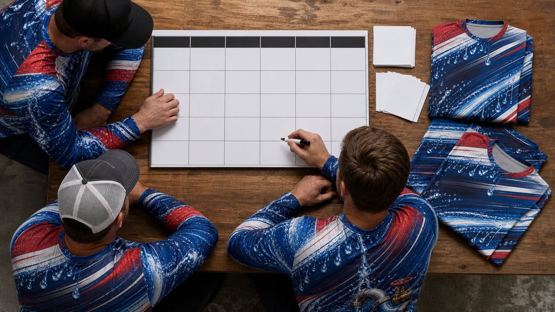 Plumbing Work Shirt Rotation Plan for Active Crews
