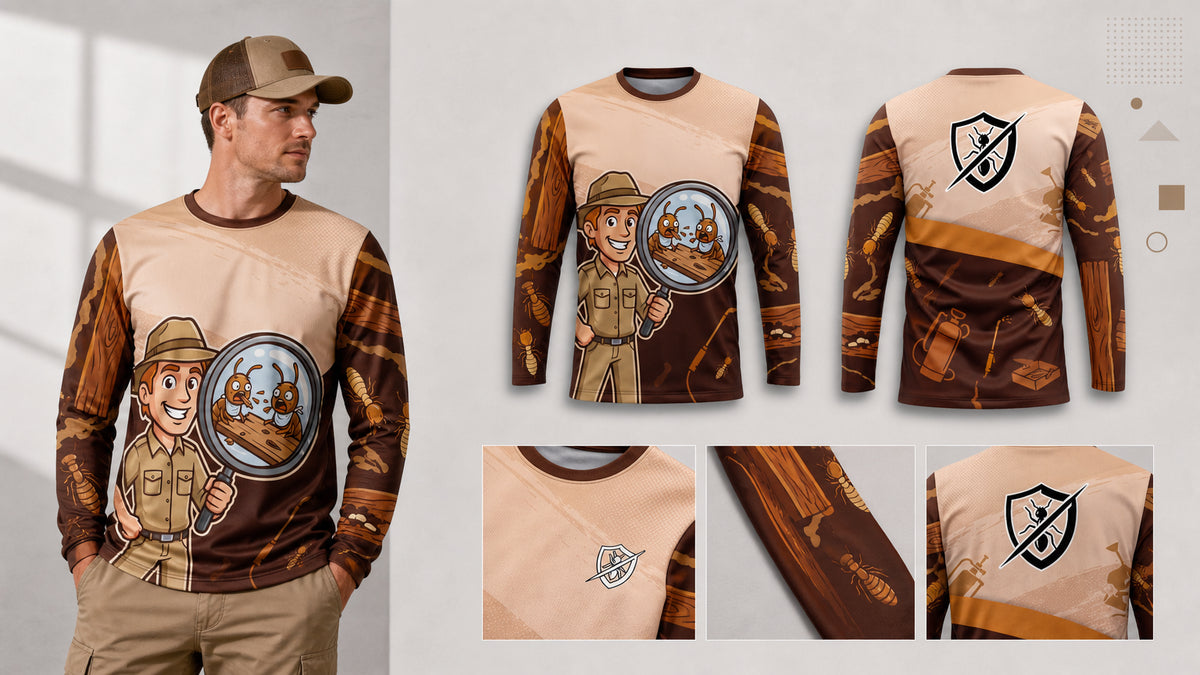 Minimal Pest Control Shirt Designs for Service Teams