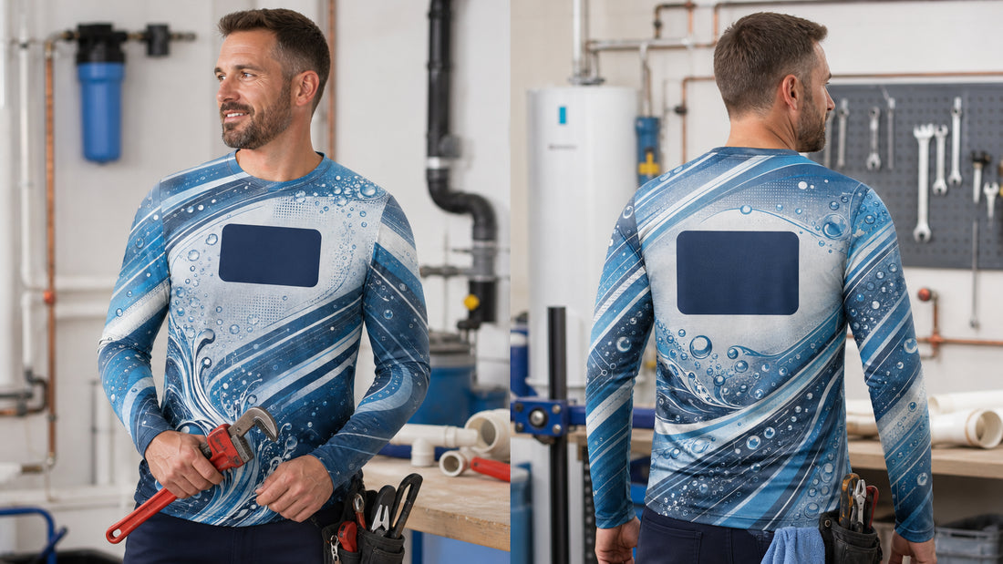 Bold vs Clean Plumbing Shirt Designs
