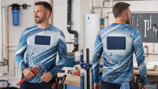Bold vs Clean Plumbing Shirt Designs