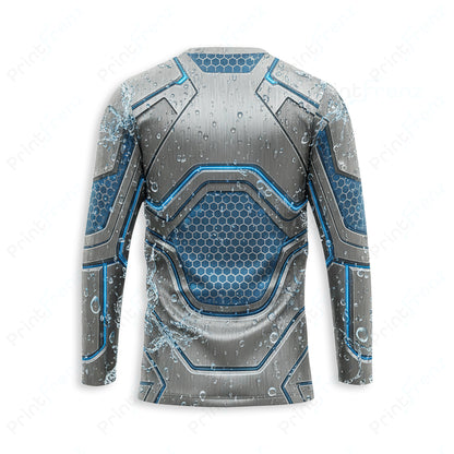 DT0001PWHG Hydro Gear pressure wash shirt — back view, bleach-proof