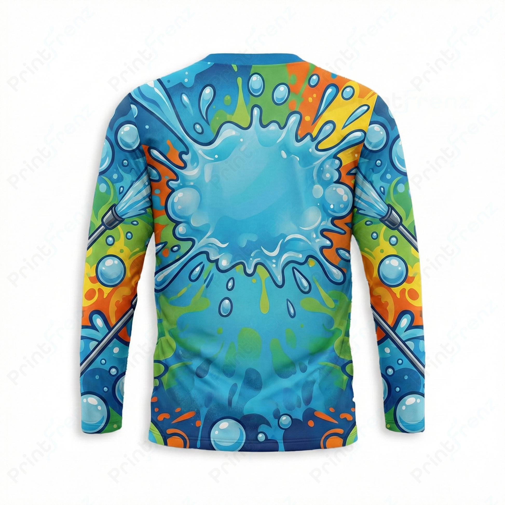 DT0010PW Pro Uniform pressure washer shirt — detail view, dye-sublimated