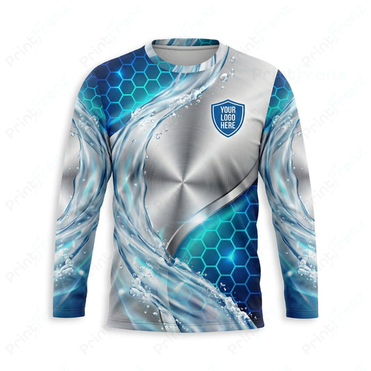 DT0018PW Pro Uniform pressure washer shirt — front view, custom logo