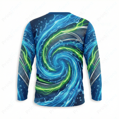 DT0019PW Pro Uniform pressure washer shirt — detail view, dye-sublimated