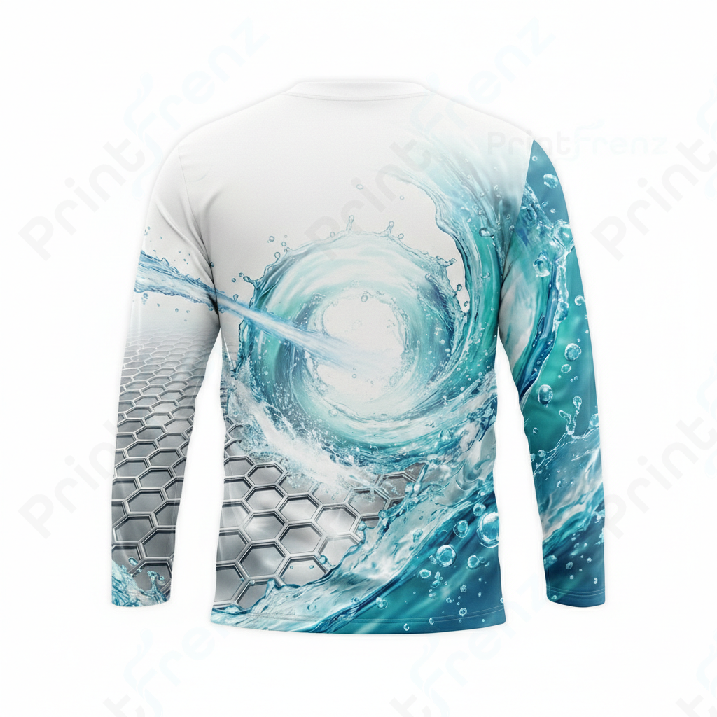 DT0021PW Pro Uniform pressure washer shirt — detail view, dye-sublimated