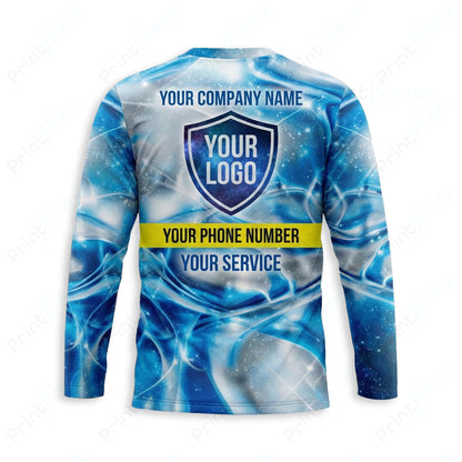DT0022PW Pro Uniform pressure washer shirt — back view, bleach-proof