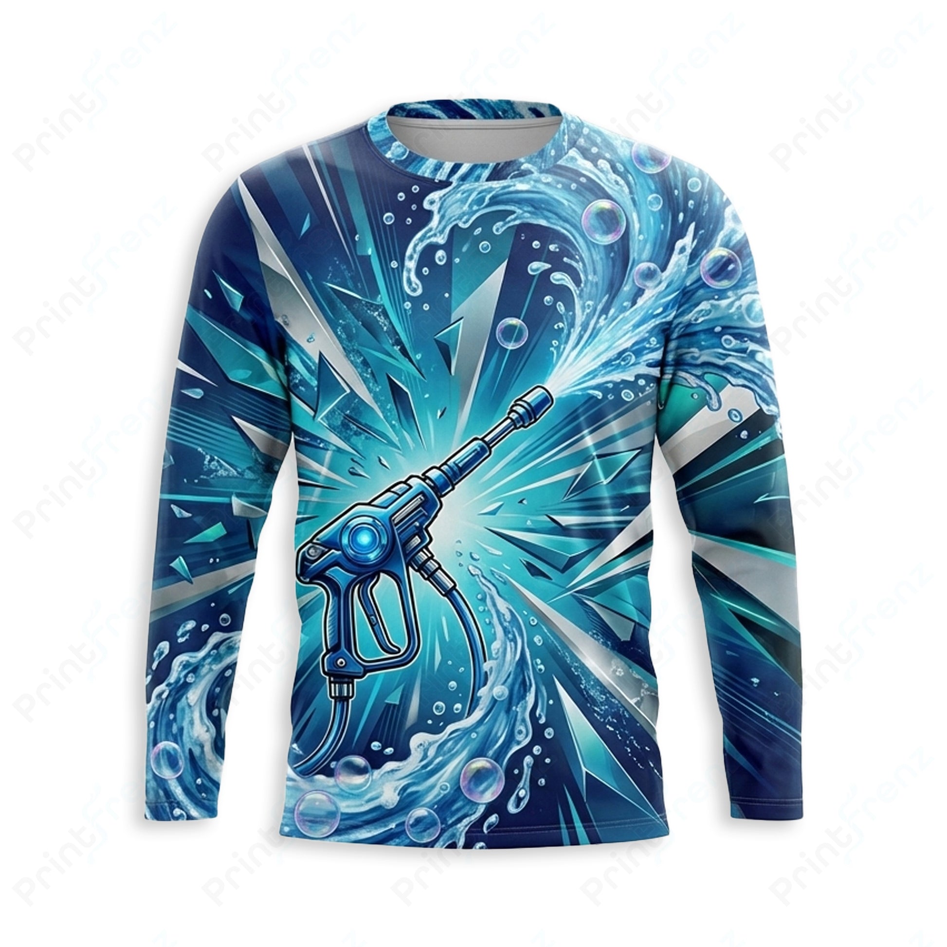 DT0024PW Pro Uniform pressure washer shirt — front view, custom logo