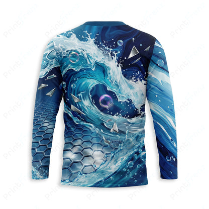 DT0027PW Pro Uniform pressure washer shirt — back view, bleach-proof