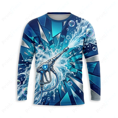 DT0029PW Pro Uniform pressure washer shirt — front view, custom logo