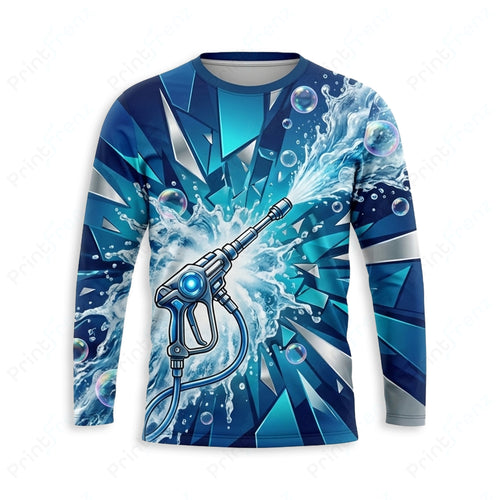 DT0029PW Pro Uniform pressure washer shirt — front view, custom logo