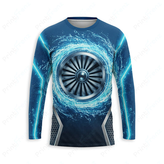 DT0031PW Pro Uniform pressure washer shirt — front view, custom logo