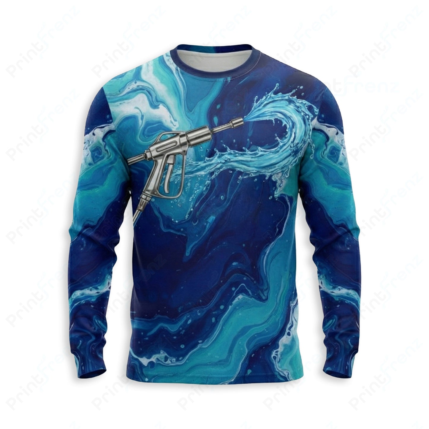 DT0036PW Pro Uniform pressure washer shirt — front view, custom logo