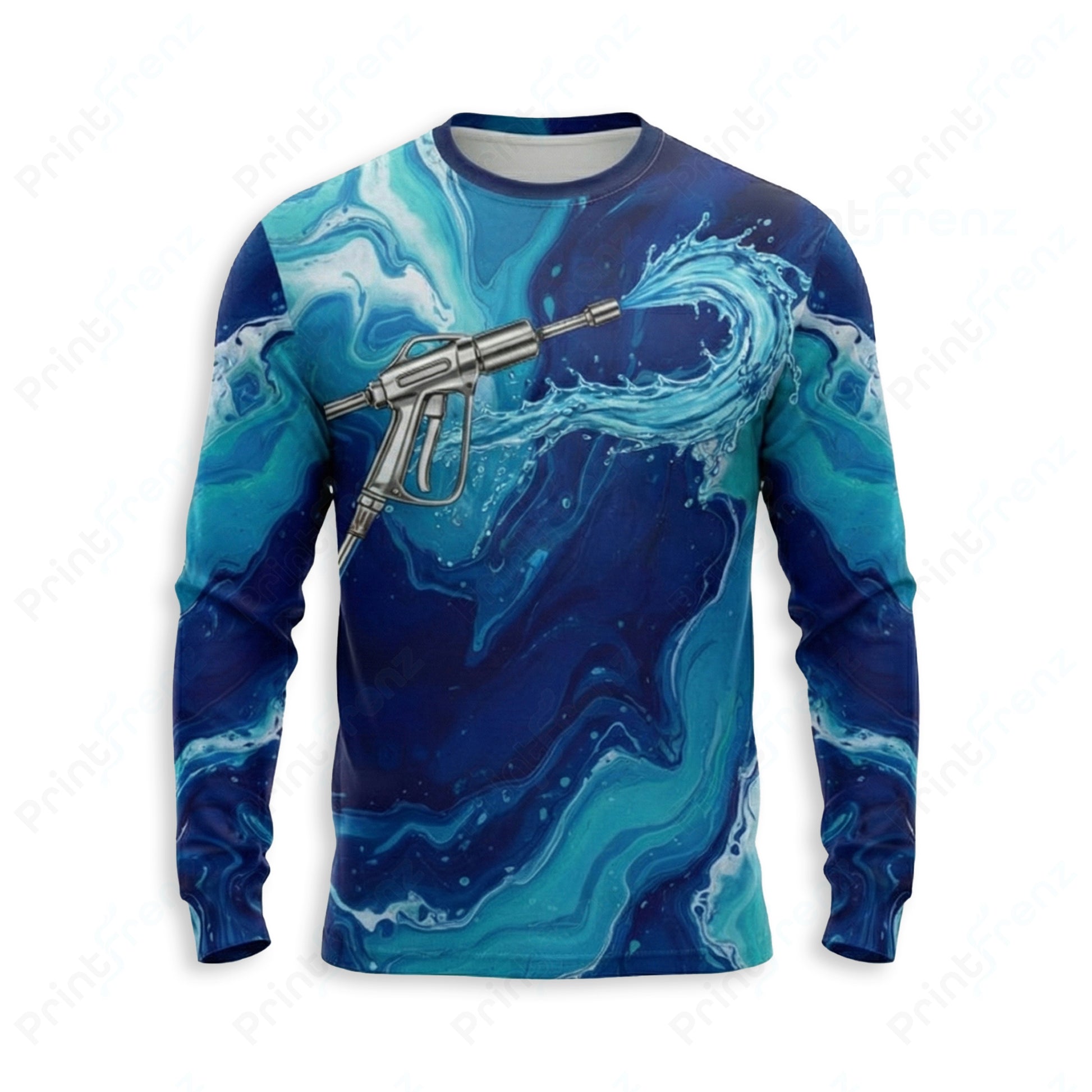 DT0036PW Pro Uniform pressure washer shirt — front view, custom logo