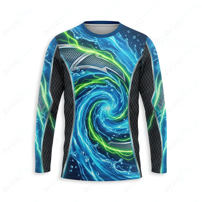 DT0037PW Pro Uniform pressure washer shirt — front view, custom logo