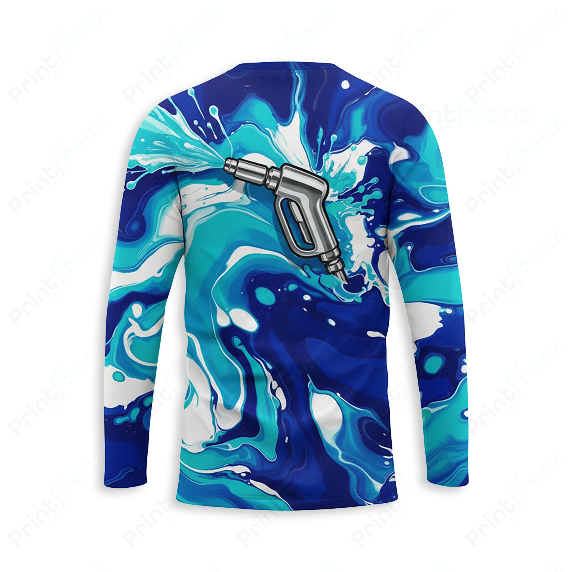 DT0039PW Pro Uniform pressure washer shirt — back view, bleach-proof