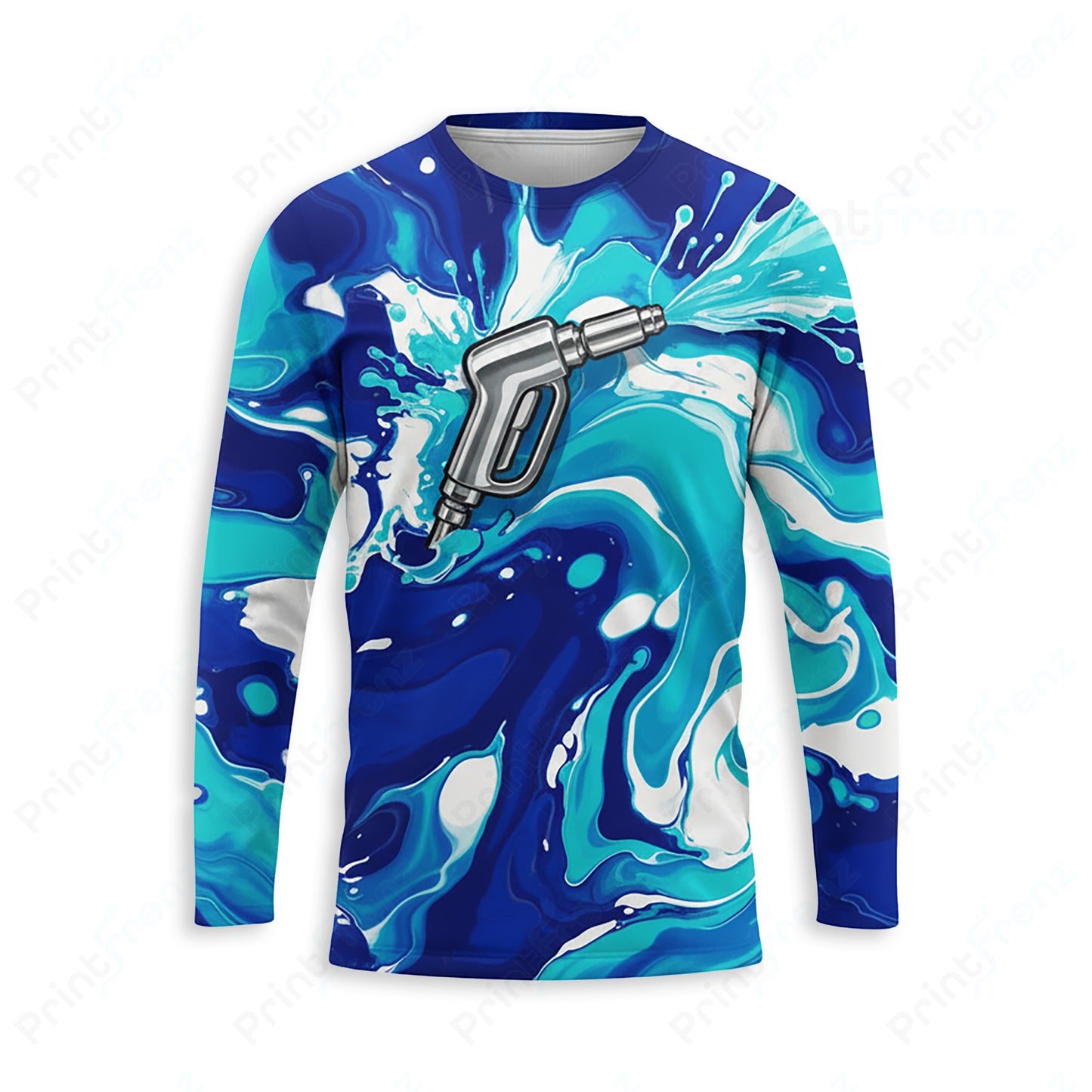 DT0039PW Pro Uniform pressure washer shirt — front view, custom logo
