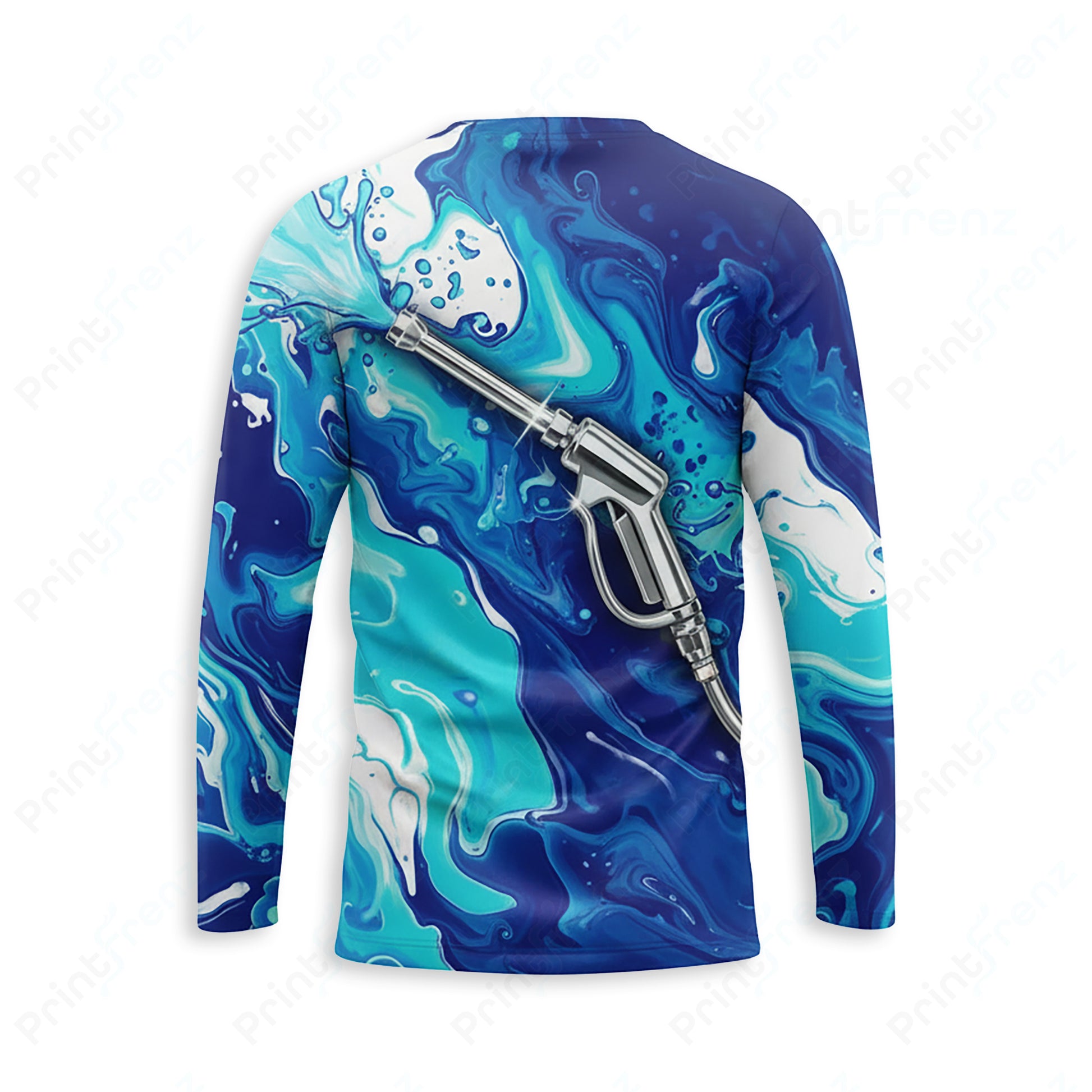 DT0040PW Pro Uniform pressure washer shirt — back view, bleach-proof