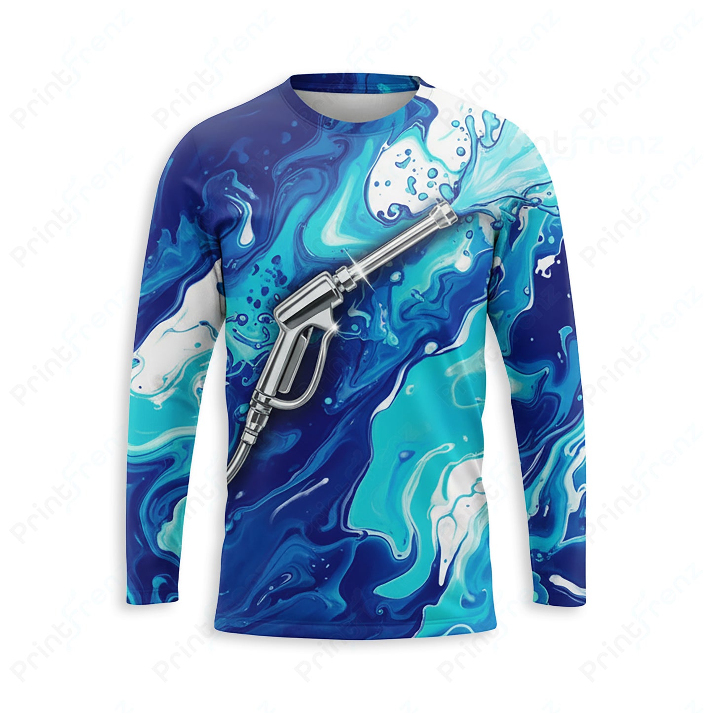 DT0040PW Pro Uniform pressure washer shirt — front view, custom logo