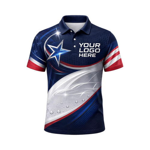 Patriot Star Silver custom shirt for auto detailing, coating and car care pros - front