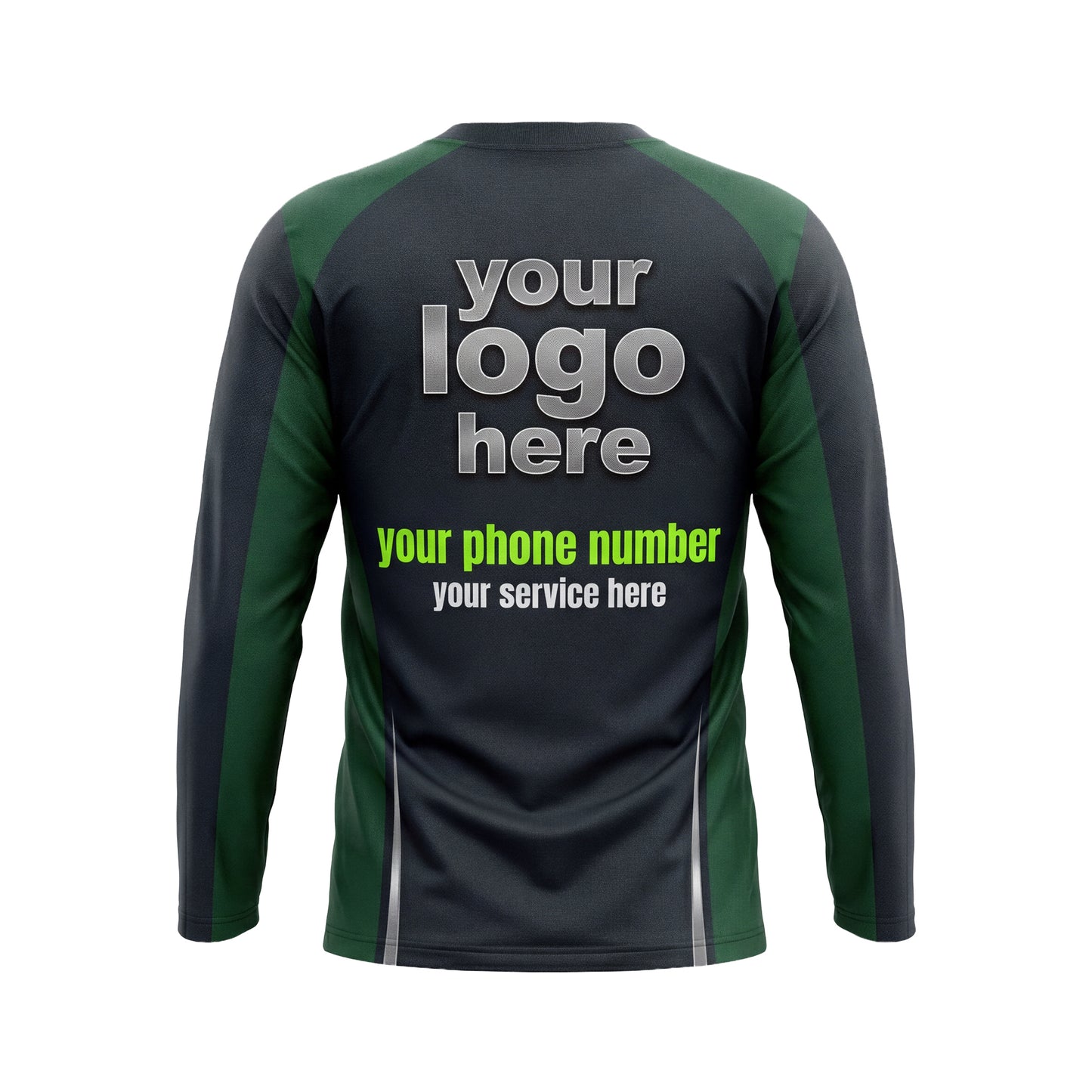 LCHD0004 Geometric Shard Heavy Duty landscaping shirt — back view