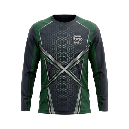 LCHD0004 Geometric Shard Heavy Duty landscaping shirt — front view