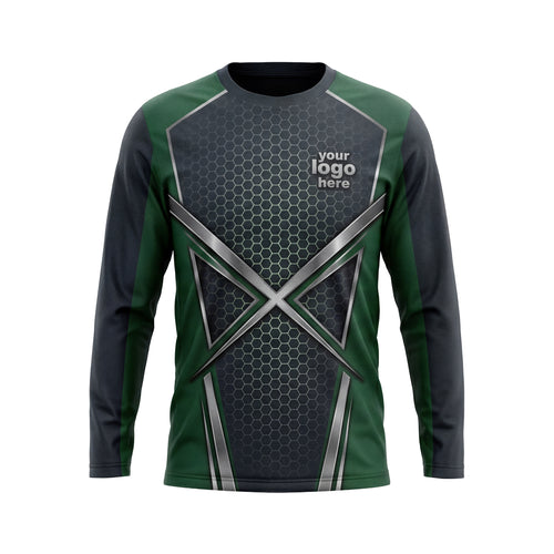 LCHD0004 Geometric Shard Heavy Duty landscaping shirt — front view